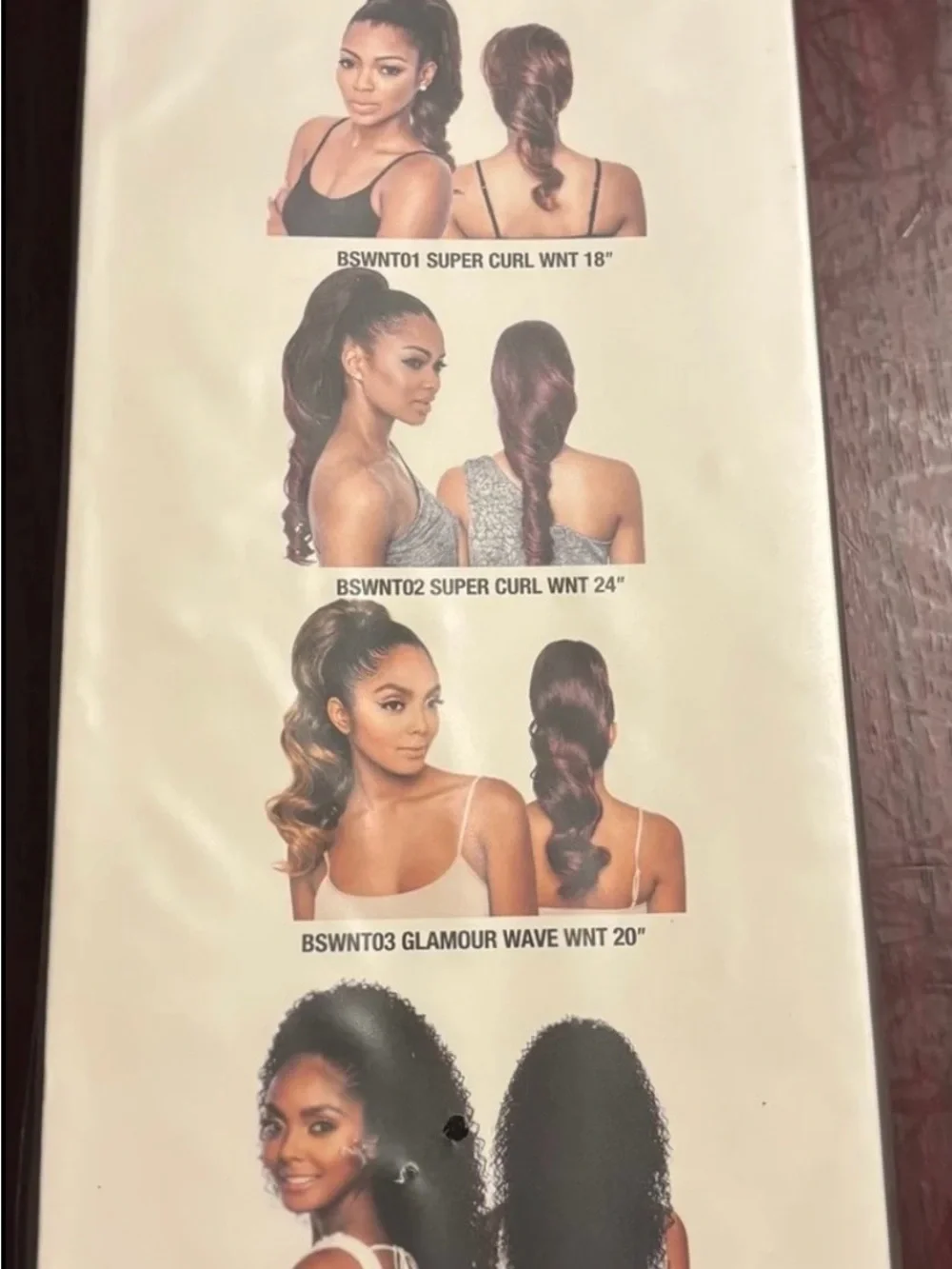 New Unopened Wrap & Tie Brown Sugar Human Hair StyleMix, 20”
